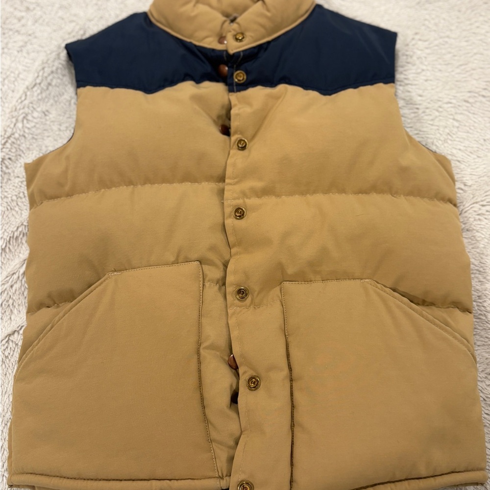 William Barry Tan and Navy Vest